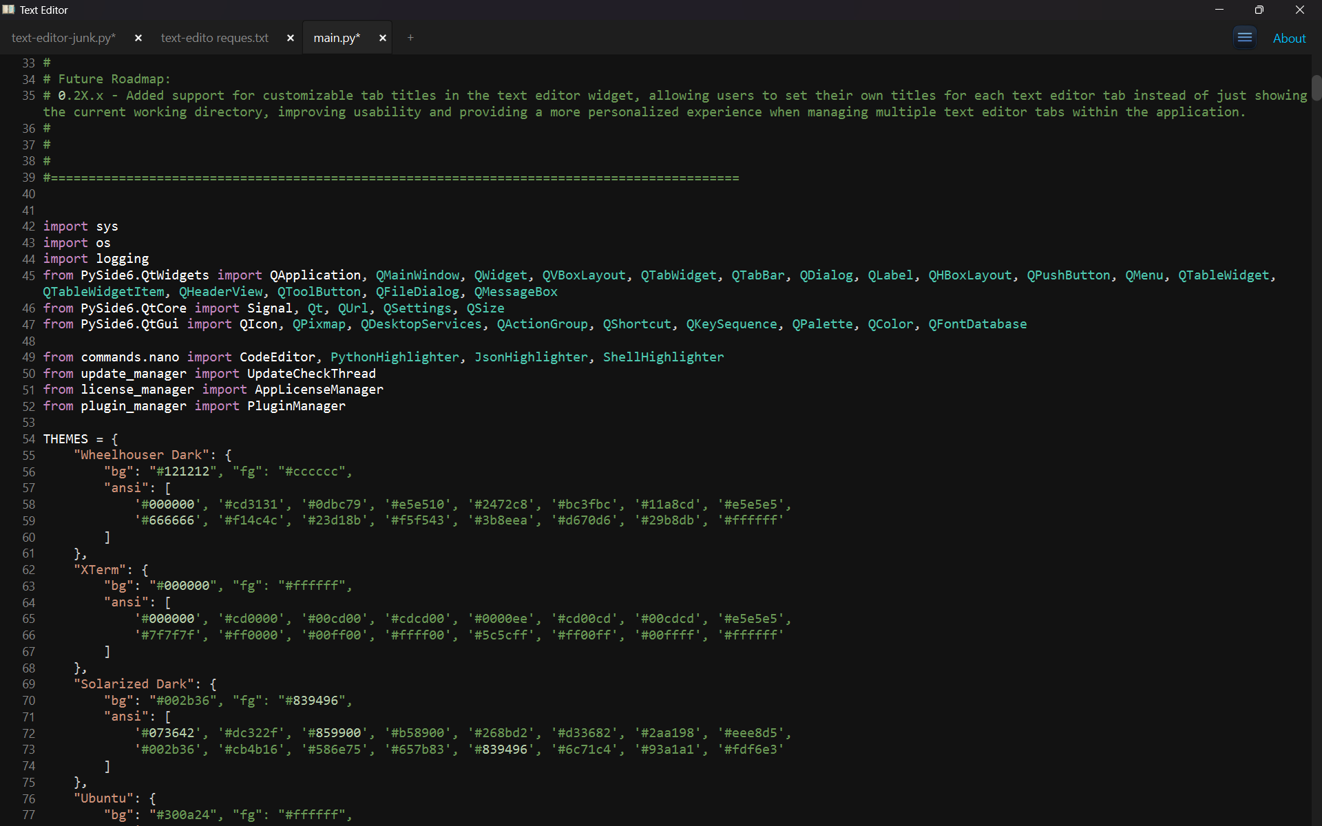 Text Editor Screenshot 2