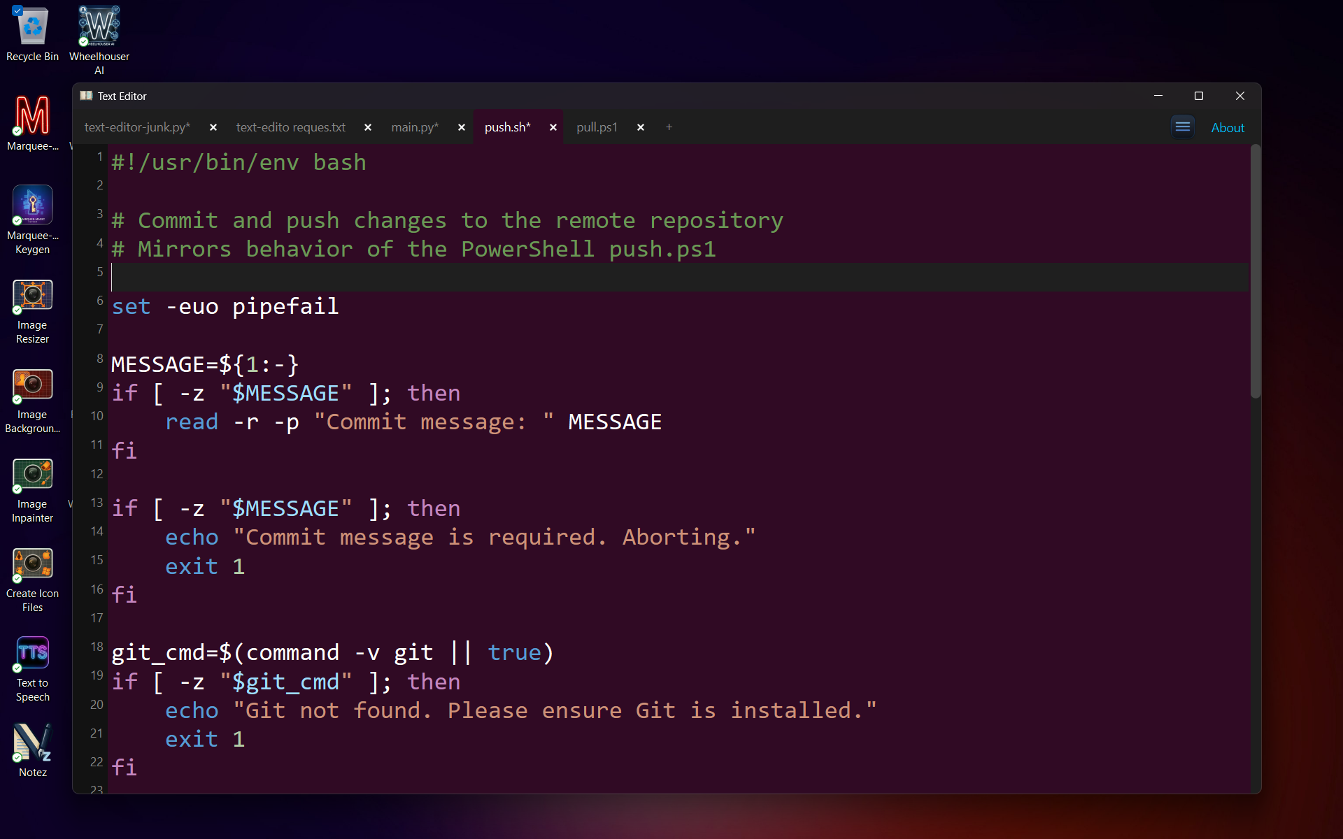 Text Editor Screenshot 3
